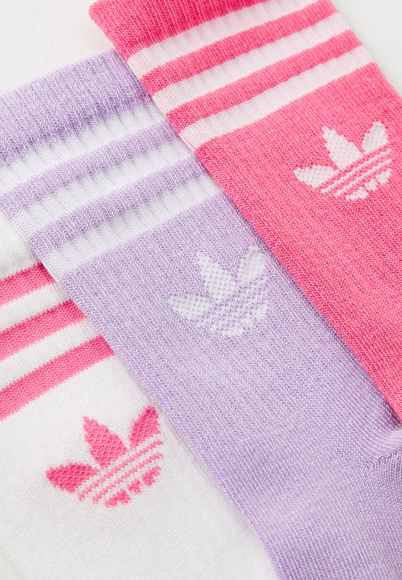 adidas Originals CREW UNISEX PACK Socks white/pink fusion