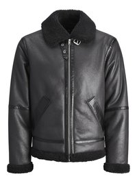 JORCOLE AVIATOR JACKET - Bunda z umělé kůže - black