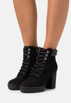 New Look Wide Fit, Bottines à talons hauts - black