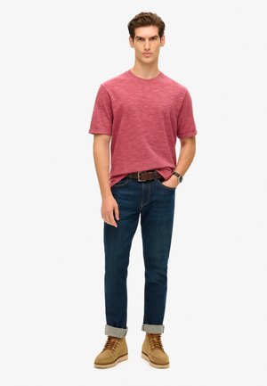 Superdry & Co OVER DYED - T-shirt basic - rich port