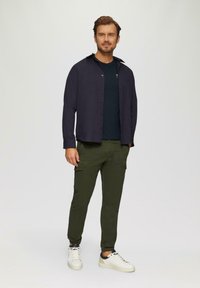 s.Oliver MIT FRONT - T-shirt print - navy