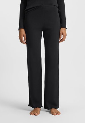 COSY WAFFLE - Nachtwäsche Hose - black