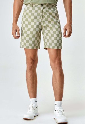TWO-TONE CHECKERED  - Shorts - green