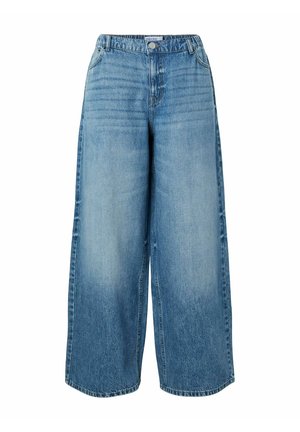 Pieces, WIDE FIT JEANS PCSKY MW - Wide Leg - medium blue denim