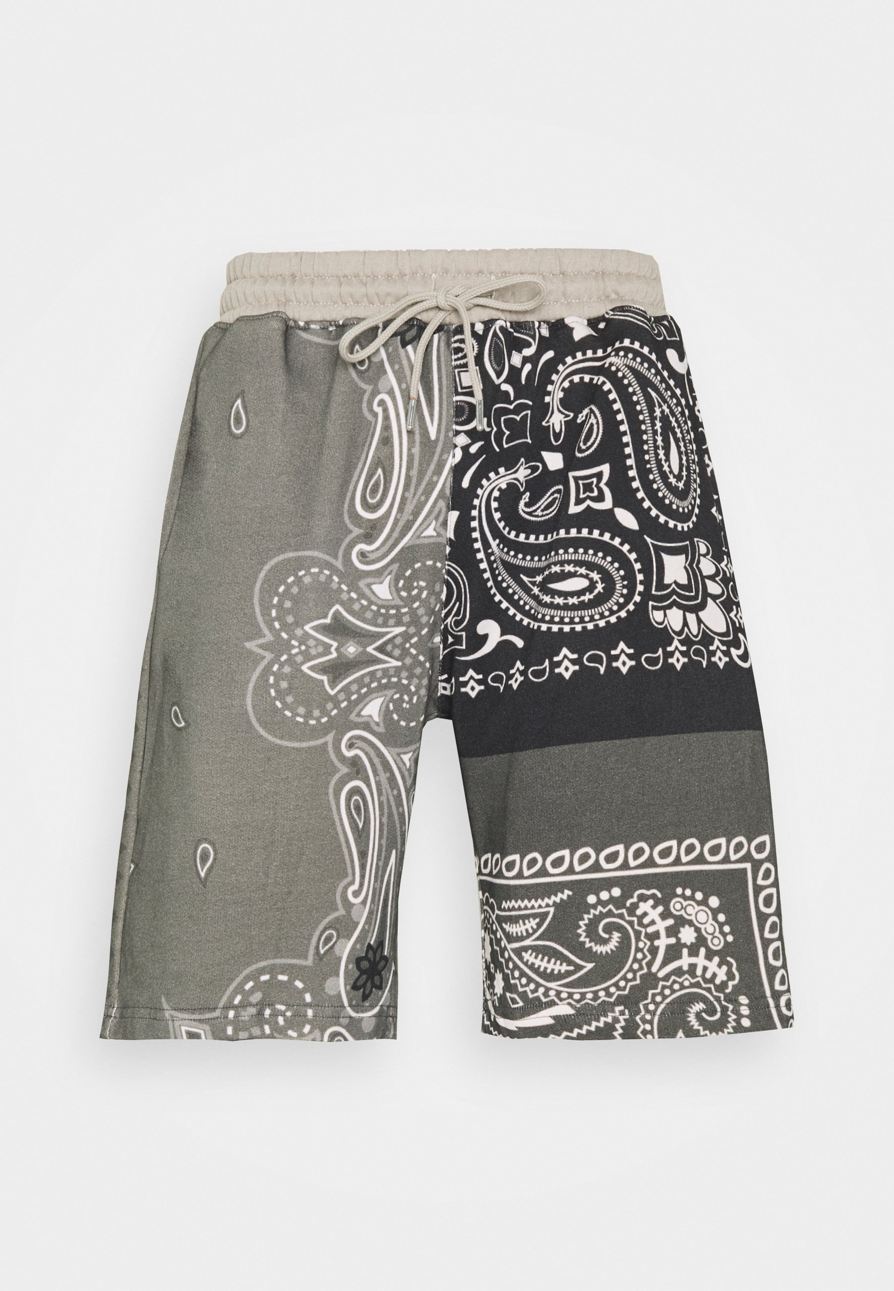 Mennace BANDANA PRINT REGULAR UNISEX - Shorts - dark grey/grigio -  Zalando.it