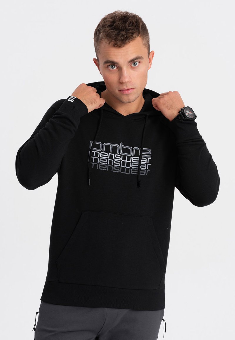 Ombre HOODED - Hoodie - black