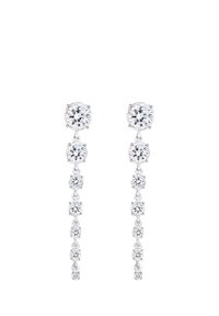 SPARKLING DROP - MIT KRISTALLEN VON SWAROVSKI® - Oorbellen - silver coloured