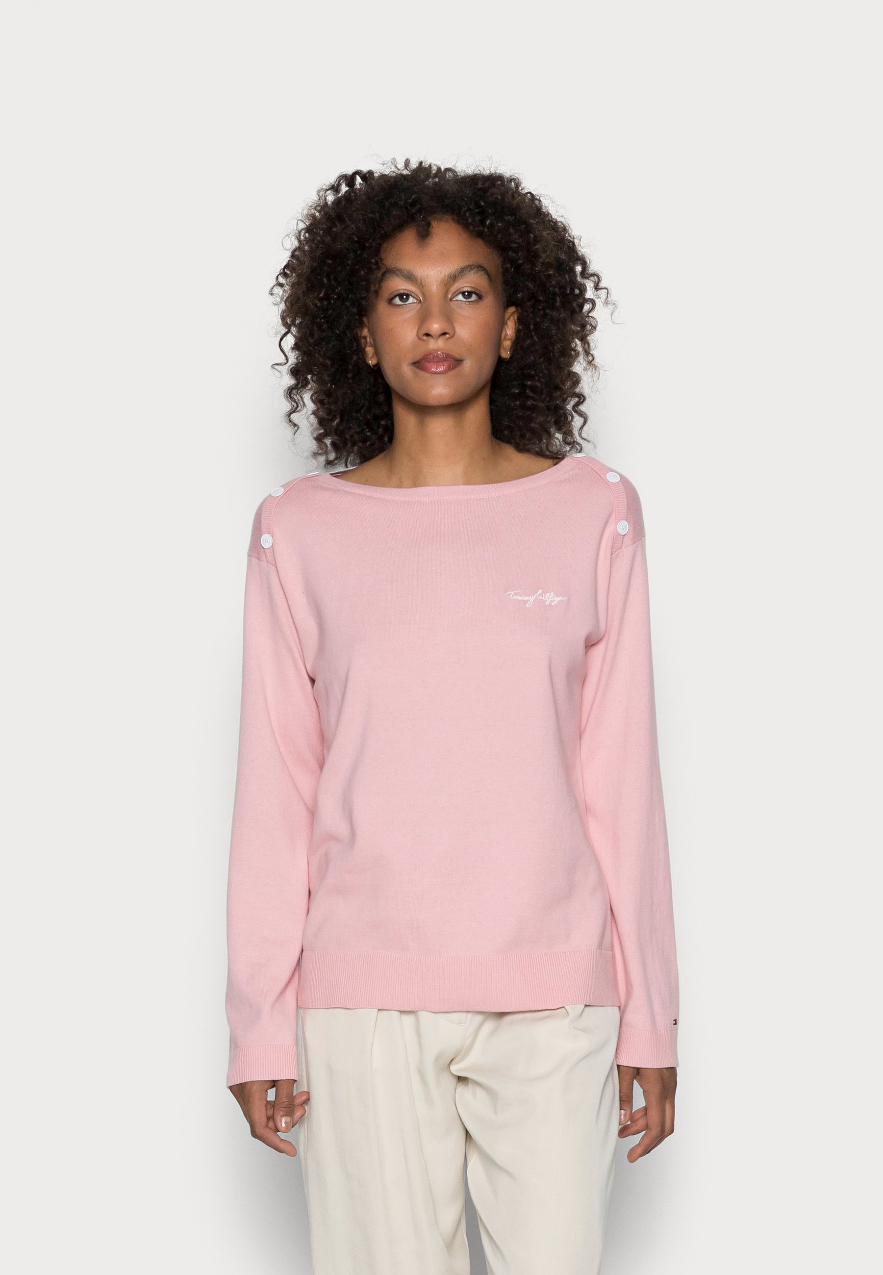 Tommy Hilfiger ABO BOAT NECK - Maglione - glacier pink/rosa - Zalando.it