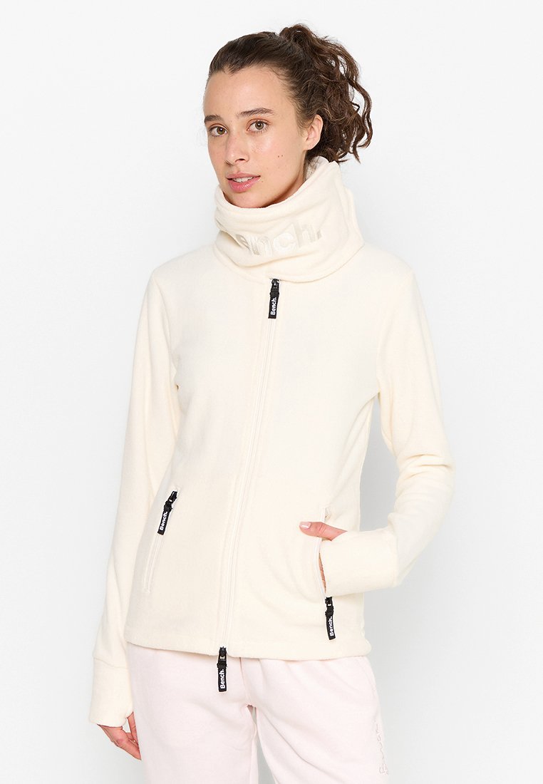 Bench - FUNNEL - Fleecejas - winter white, Vergroten