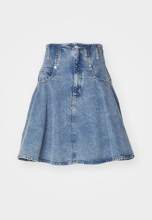 MOSCHINO JEANS SKIRT - A-line skirt - fantasy blue