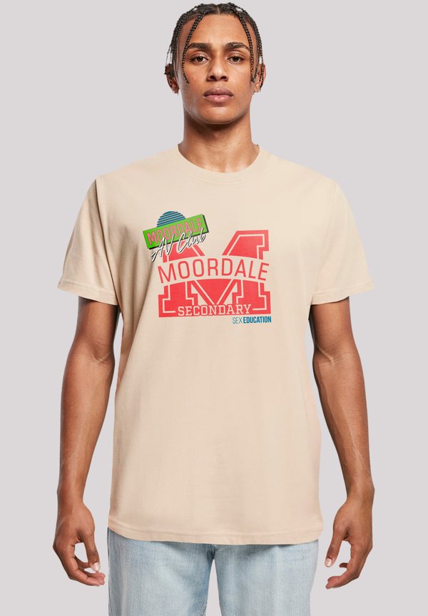 SEX EDUCATION MOORDALE M COLLAGE NETFLIX TV SERIES - T-Shirt print - sand