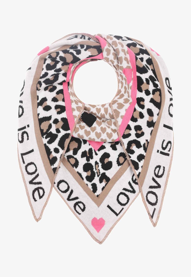 Zwillingsherz DREIECKSTUCH LOVE IS LOVE - Foulard - beige