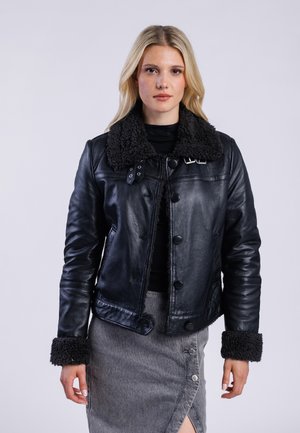 Freaky Nation COZY MOOD - Leren jas - black