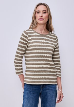 GESTREIFTES - Pullover - braun