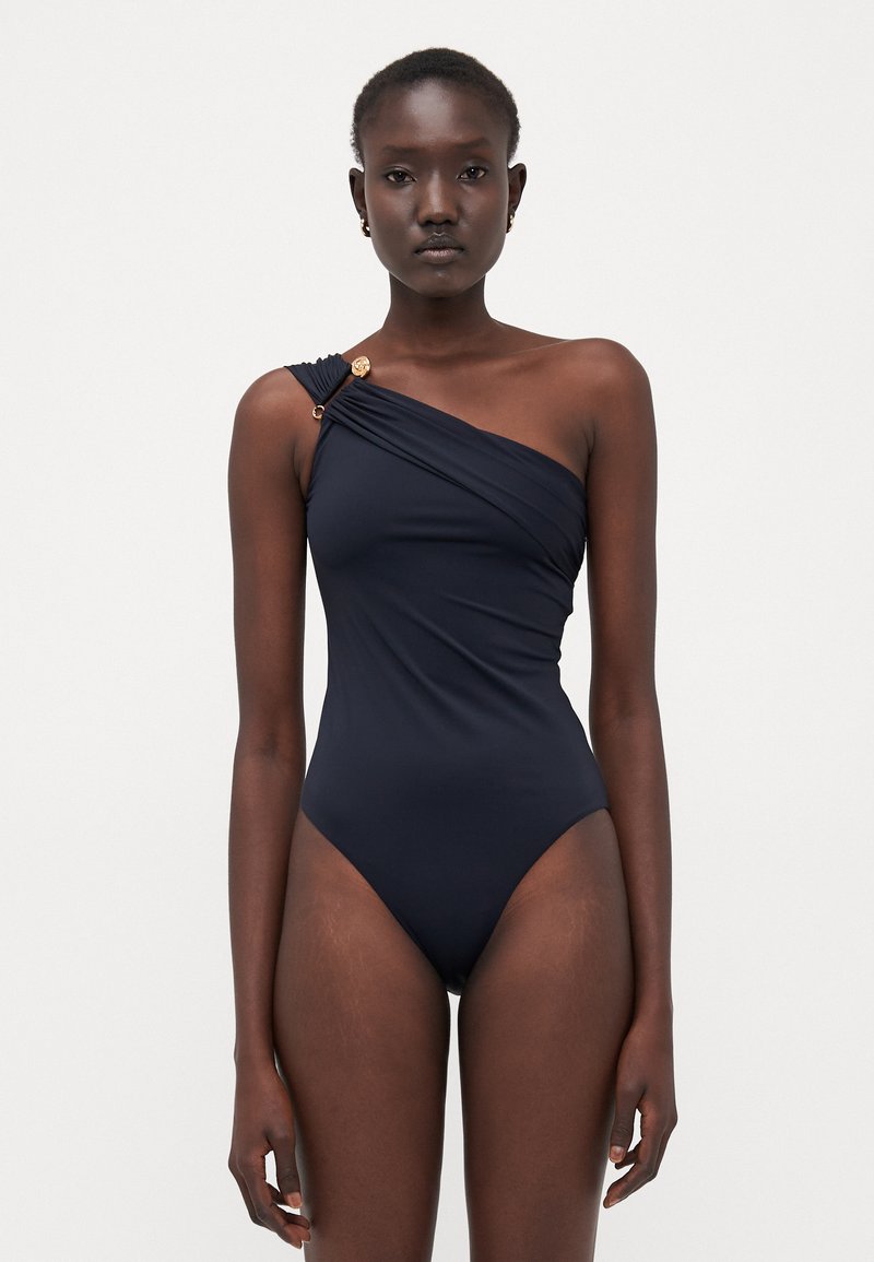 Versace - SWIM ONE PIECE SAFETY PIN - Maillot de bain - black, Agrandir