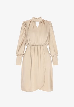 faina, Rochie tip cămașă - beige