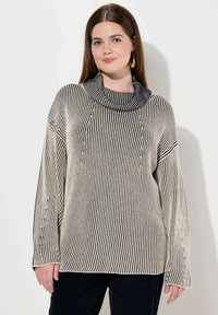 Ulla Popken TWO-TONE TURTLENECK - Svetr - navy blue