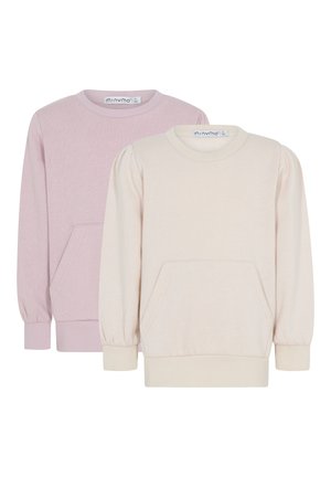 MISWEATSHIRT 2 PACK - Sweatshirt - lilac/beige