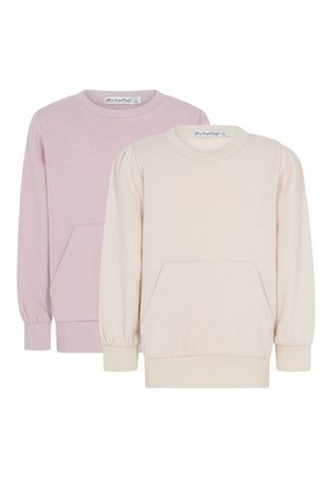 Minymo 2-PACK - Sudadera - lilac/beige