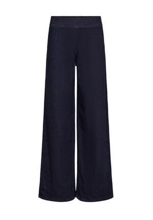 Nümph, NUSEATTLE HR WIDE JEANS SI3012 - Wide Leg - dark blue denim