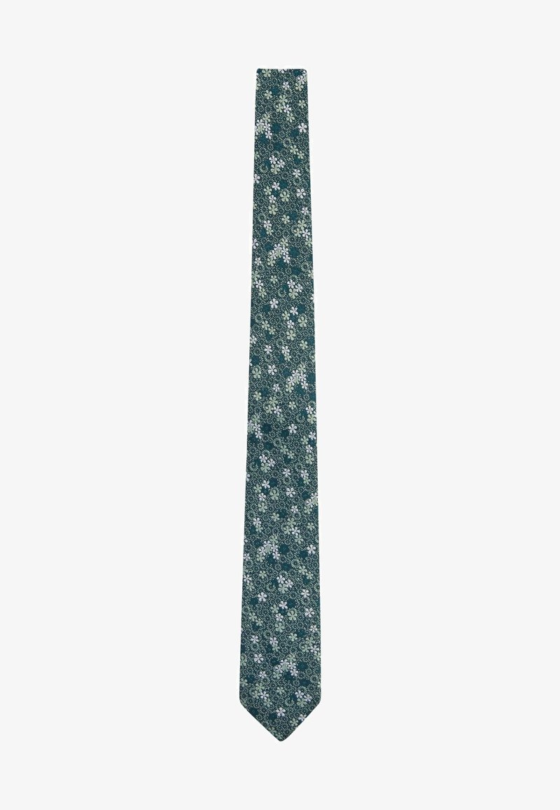 Next PATTERN SLIM - Kaklaraištis - green ditsy floral