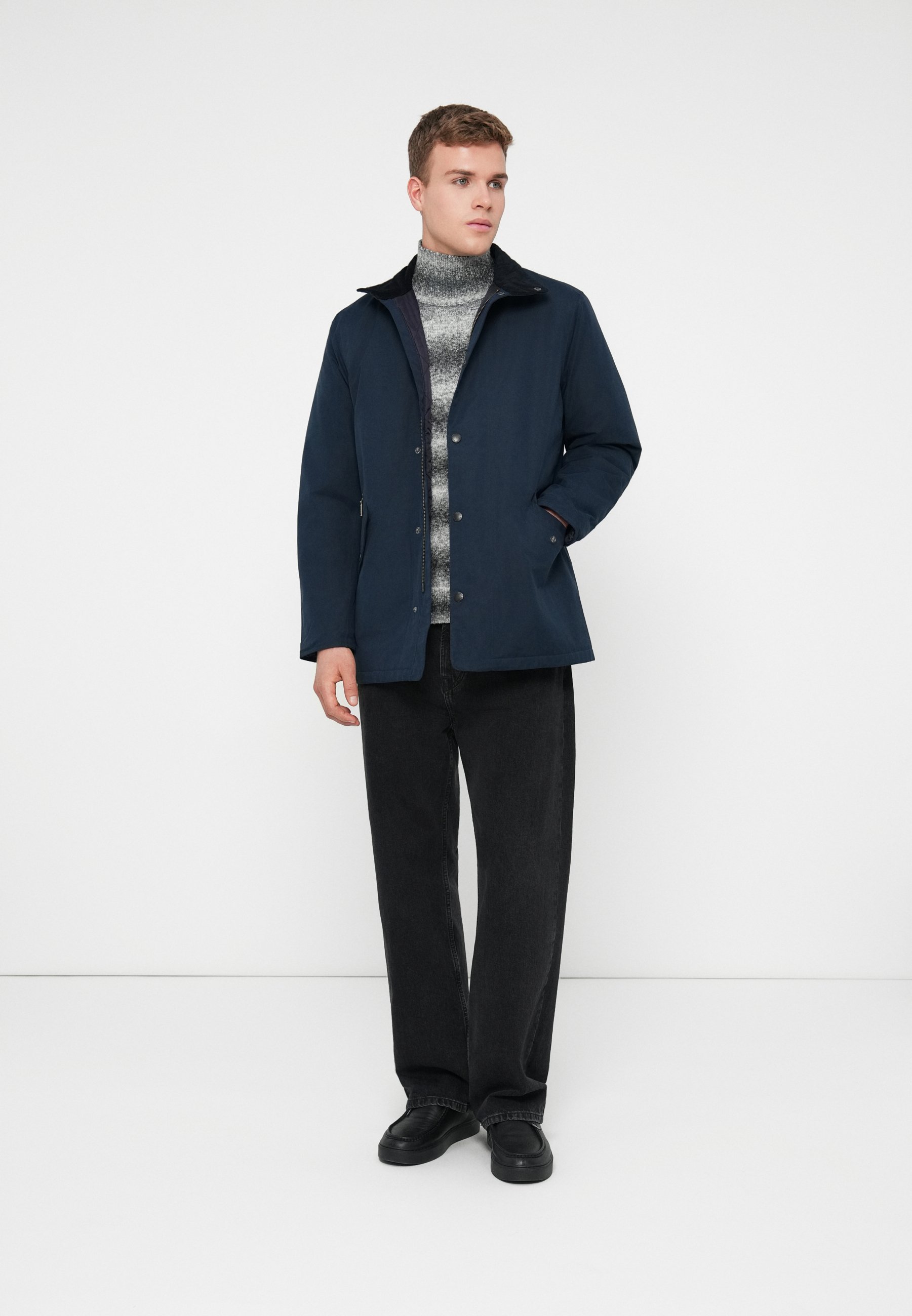 Barbour ジャケット 36 ネイビー Barbour WINTER SPOONBILL JACKET - Winter jacket - navy/dark blue