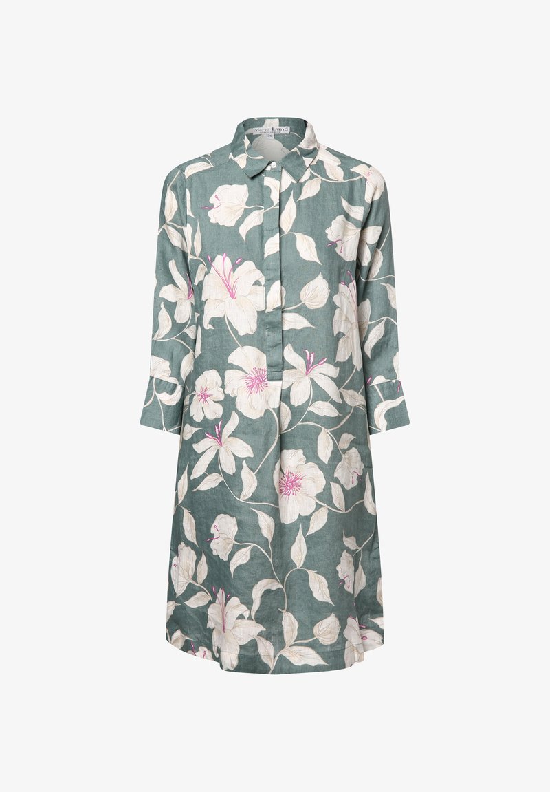 Apriori Blusenkleid - smaragd ecru