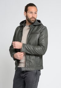 Maze Leren jas - grey