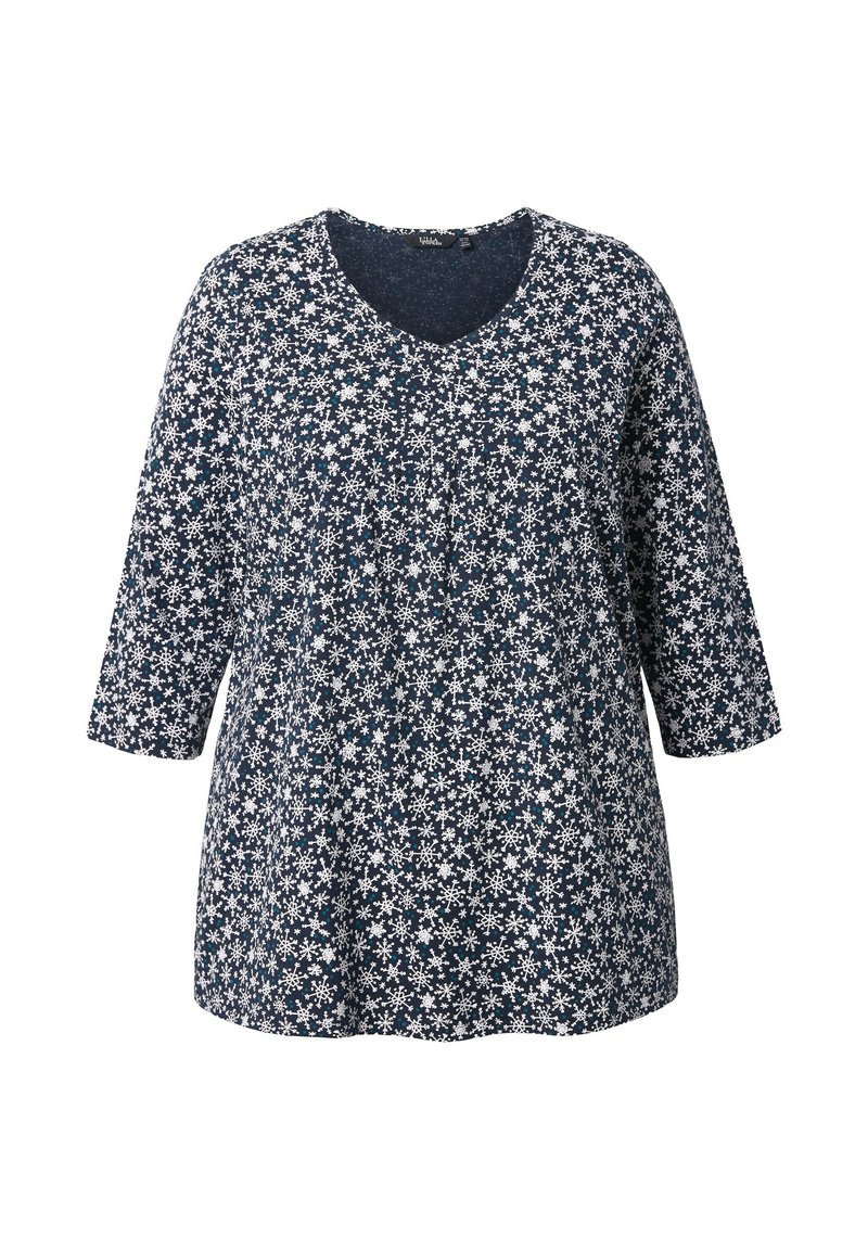 LEGERE AMPLE BLOUSE FEMME BOSEBELKING GRIS CLAIR TACHETER NOIR BLEU T