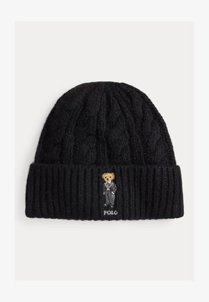 Polo Ralph Lauren POLO BEAR CABLE WOOL-BLEND BEANIE - Lue - black