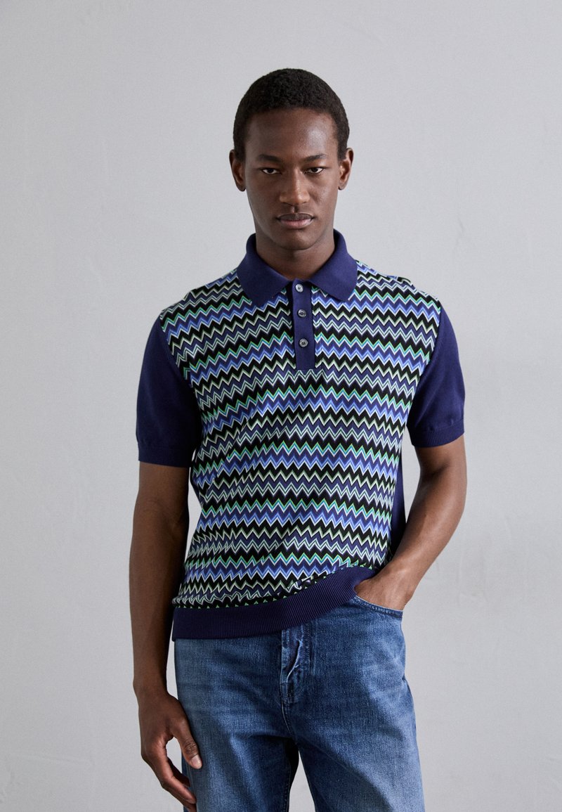 Missoni - SHORT SLEEVE - Polo - navy/blue, Agrandir