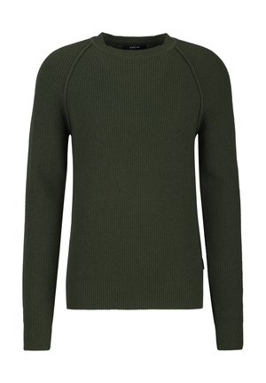 Strickpullover - dark olive