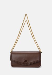 Lauren Ralph Lauren NAPPA LEATHER MEDIUM SAWYER BAG - Borsa a tracolla - dark mahogany