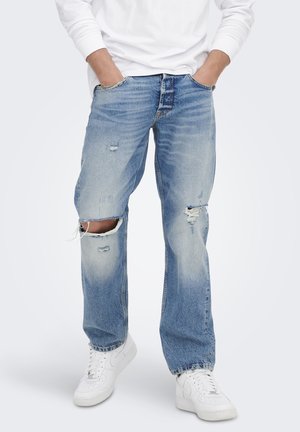 Only & Sons ONSEDGE LOOSE  - Loose Jeans - light blue denim