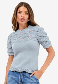 REGULAR FIT - CREW NECK SHORT SLEEVE  - T-shirt print - lilac purple