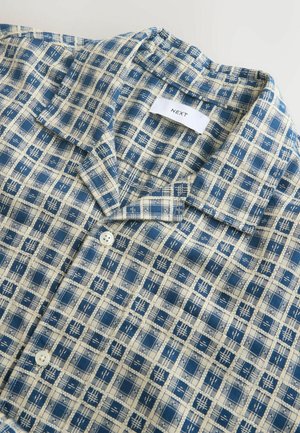 Next, REGULAR FIT - TEXTURED CHECK SHORT SLEEVE - Skjorter - navy