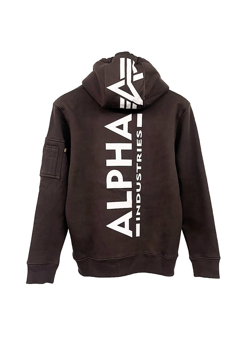 Sweatshirt Alpha Industries Echtfell Alpha Industries Back Print