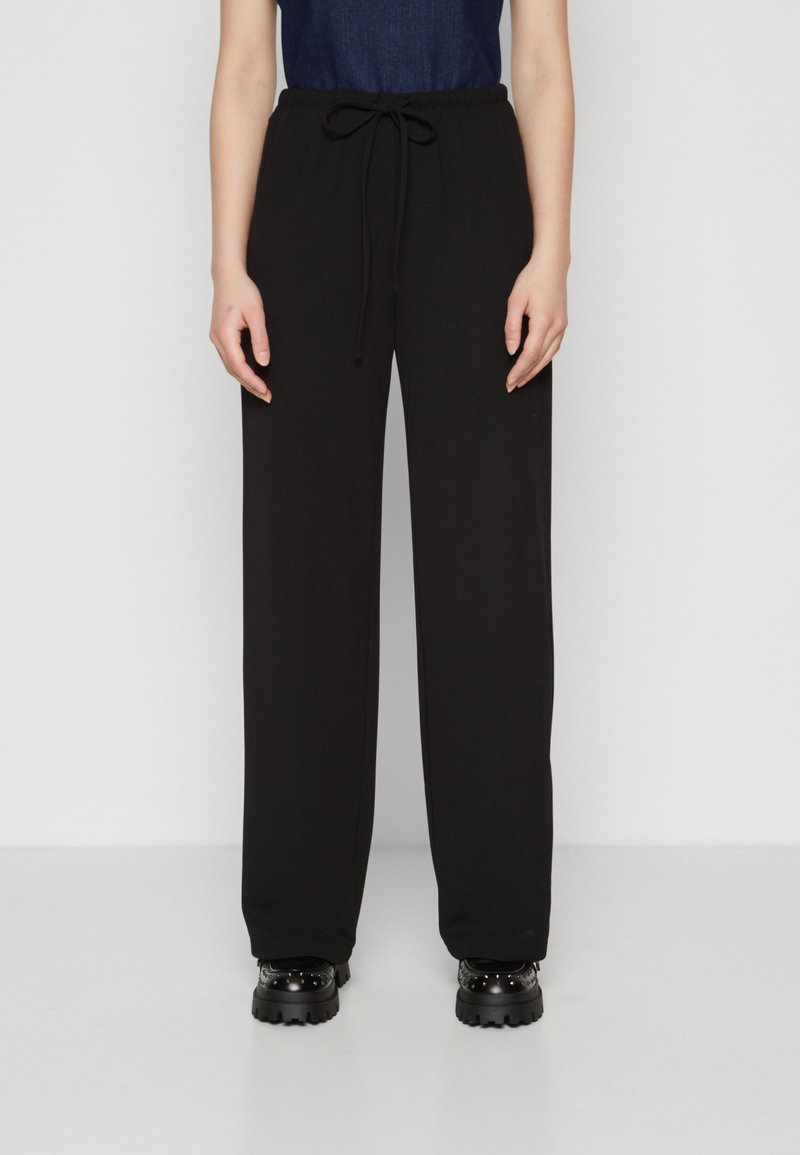 Vero Moda - VMLIVA WIDE STRING - Pantalon classique - black, Agrandir