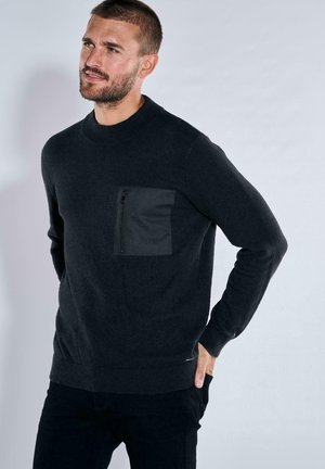 Strickpullover - schwarz