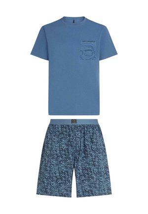 KARL LAGERFELD, IKON SHORTS & TEE - Conjunto de pijama - moonlight-ikon print