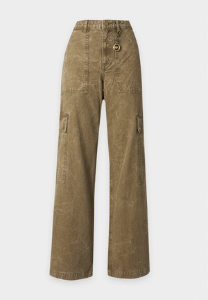 MICHAEL Michael Kors, WIDE LEG PANT - Pantalon cargo - safari green