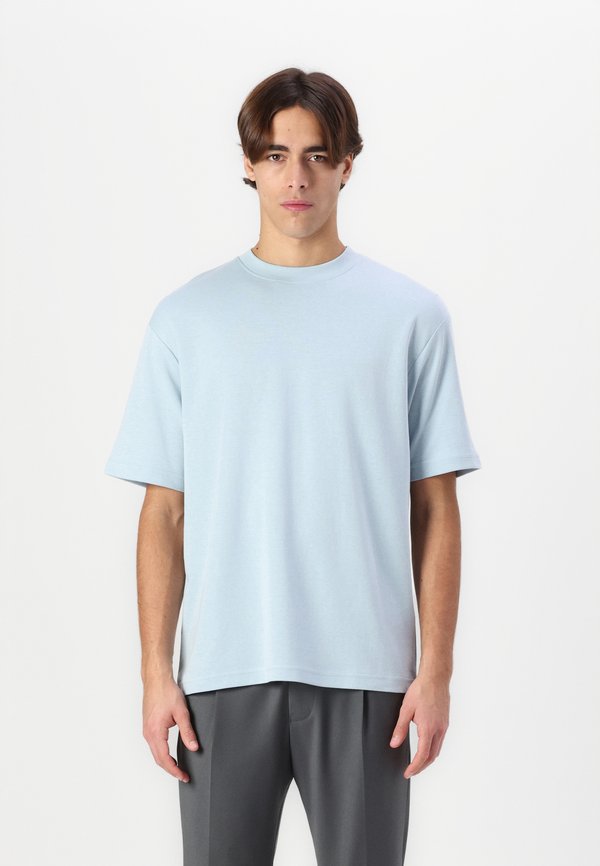 SLH LOOSE OSCAR O NECK TEE - Basic T-shirt - winter sky