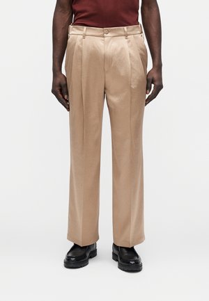 LEEK WIDE - Hlače - brown