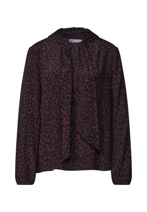 Street One, LONG-SLEEVE BLOUSE WITH BOW DETAIL - Blouse - rustic rouge