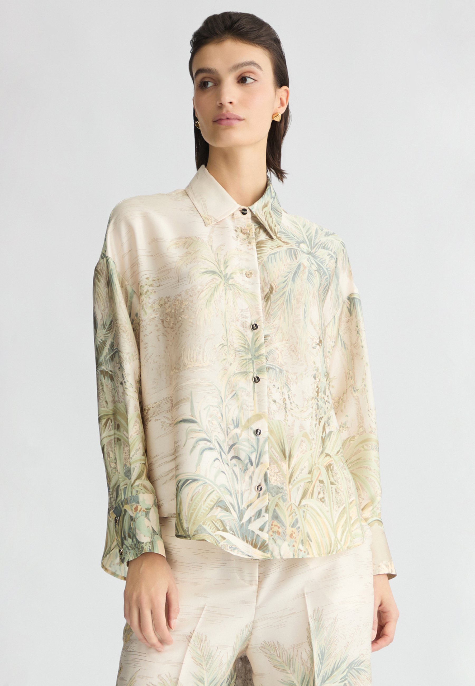 売れ筋商品|||リュージョー シャツ レディース トップス JUNGLE PRINTED - Button-down blouse - m9265 LIU JO JUNGLE PRINTED - Button-down blouse - m9265/multi