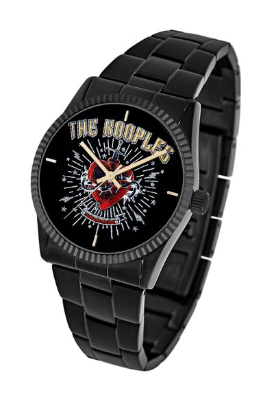 The Kooples HEART - DAGGER - Ručni sat - black and gold coloured