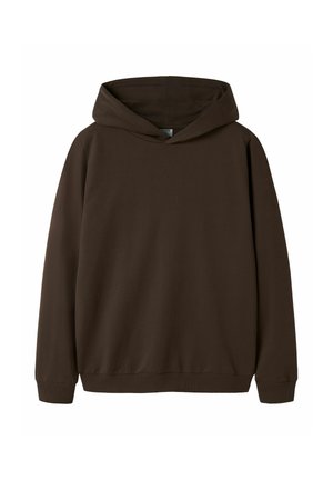 TWO SOON, TWO SOON SWEATSHIRT GLATTE UNISEX - Суитшърт с качулка - Brown