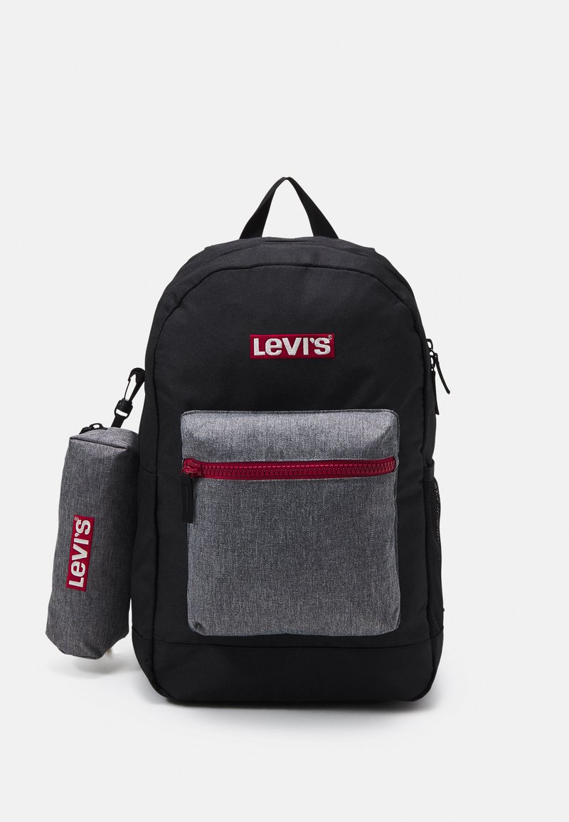 Levi's® - BOX LOGO BACKPACK PENCIL UNISEX - Skolas soma - black, Palielināt