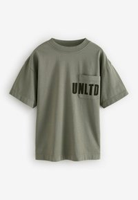 Next RELAXED FIT WASHED SHORT SLEEVE 3 PACK  - Tričko s potlačou - blue green yellow