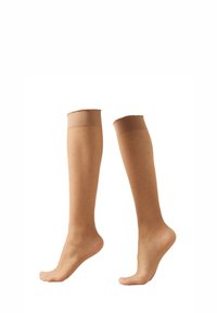 PATTERNED - Knæstrømper - Nude